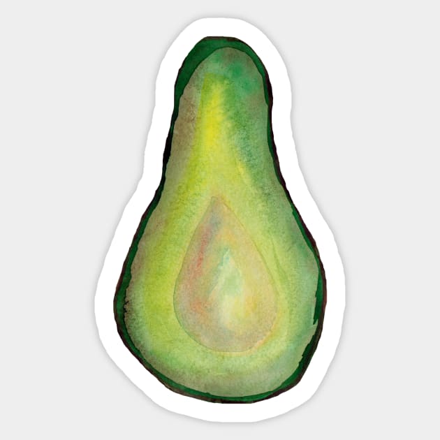 Green fresh vegetarian avocado Sticker by deadblackpony